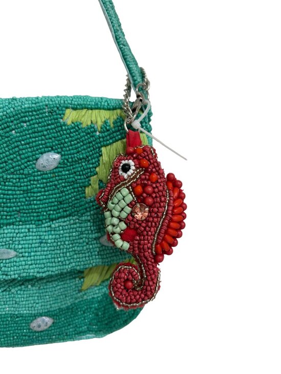 Crab Purse | eBay Seahorse Crab Beaded Bag Hand Made in India with Charm New Release NWT